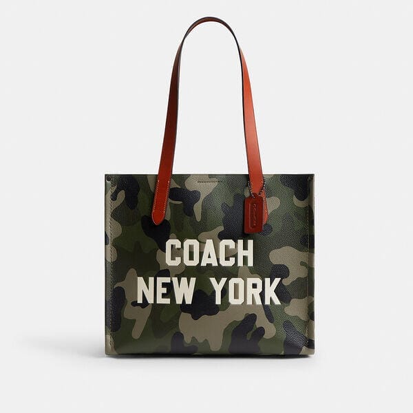 Fashion 4 Coach Relay Tote Bag 34 With Camo Print And Coach Graphic