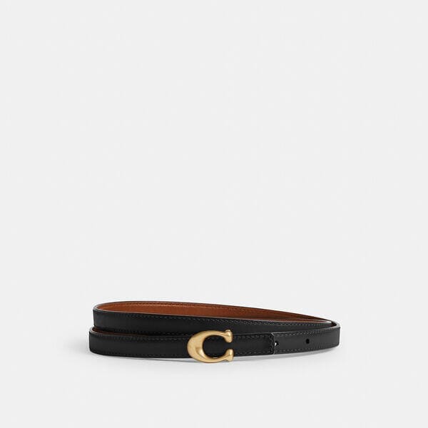 Fashion 4 Coach Sculpted Signature Buckle Reversible Belt