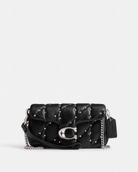 Fashion 4 Coach Tabby Crossbody Wristlet With Pillow Quilting And Crystal Rivets