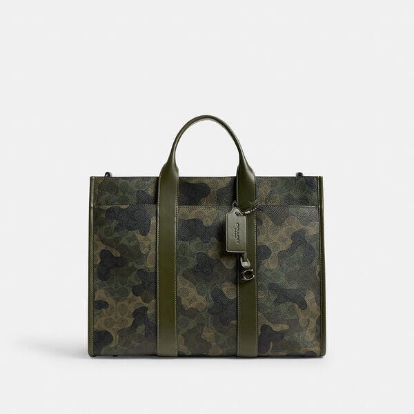 Fashion 4 Coach Wesley Tote In Signature Camo Print