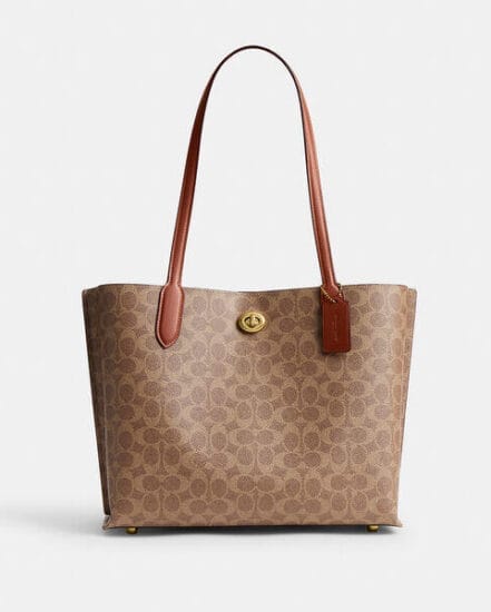 Fashion 4 Coach Willow Tote Bag In Signature Canvas