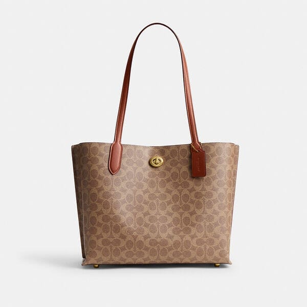 Fashion 4 Coach Willow Tote Bag In Signature Canvas