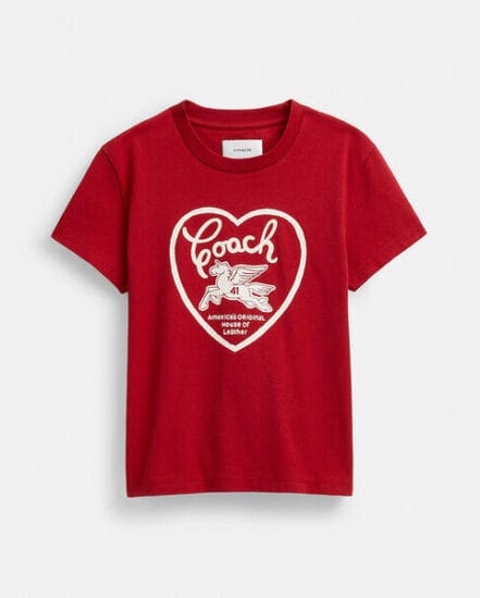 Fashion 4 Coach 90S Heart T-Shirt In Organic Cotton