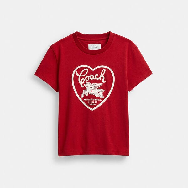 Fashion 4 Coach 90S Heart T-Shirt In Organic Cotton