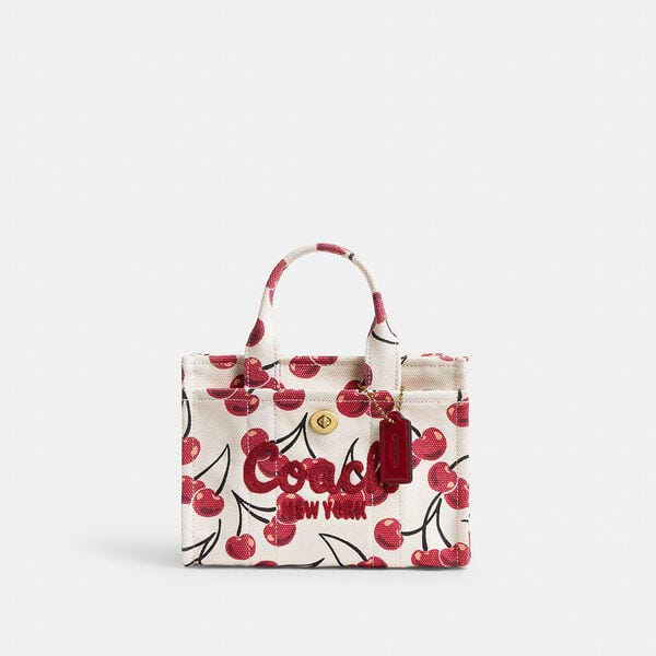 Fashion 4 Coach Cargo Tote Bag 20 With Cherry Print