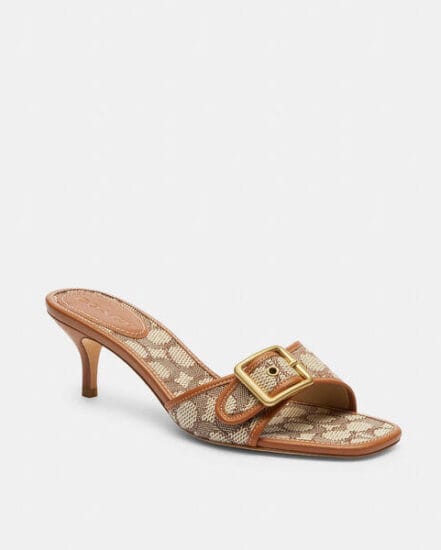 Fashion 4 Coach Margot Sandal In Signature Textile Jacquard