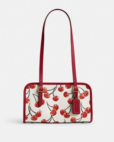 Fashion 4 Coach Swing Zip Bag With Cherry Print