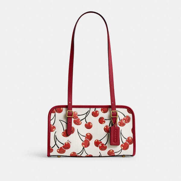 Fashion 4 Coach Swing Zip Bag With Cherry Print