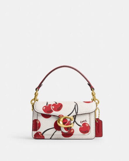 Fashion 4 Coach Tabby Bag 12 With Cherry Print