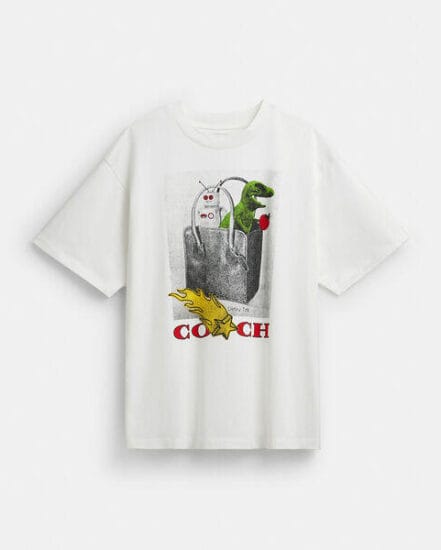 Fashion 4 Coach Collage Relaxed T-Shirt In Organic Cotton