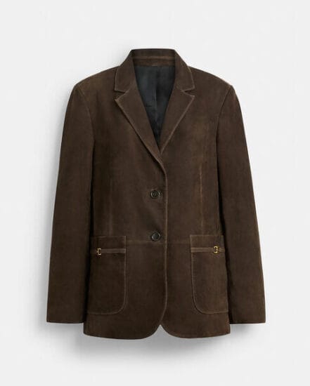 Fashion 4 Coach Heritage C Suede Blazer