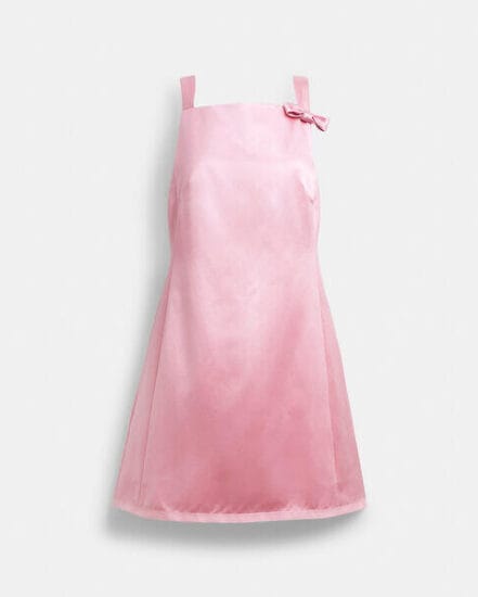 Fashion 4 Coach Square Neck Satin Mini Dress