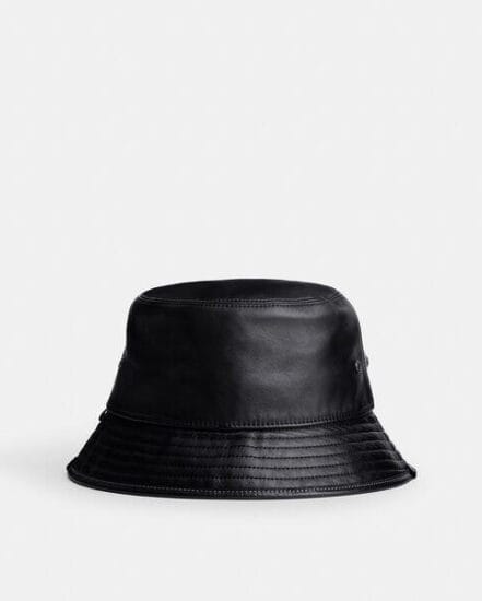Fashion 4 Coach Leather Bucket Hat