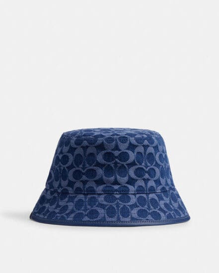 Fashion 4 Coach Signature Denim Bucket Hat