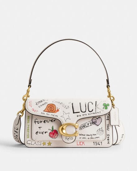Fashion 4 Coach Tabby Shoulder Bag 26 With Sketch Print