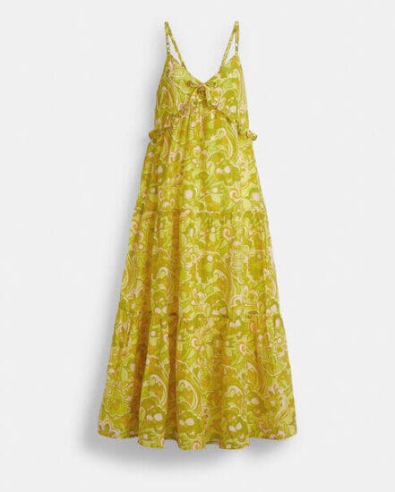 Fashion 4 Coach Cotton Voile Maxi Dress