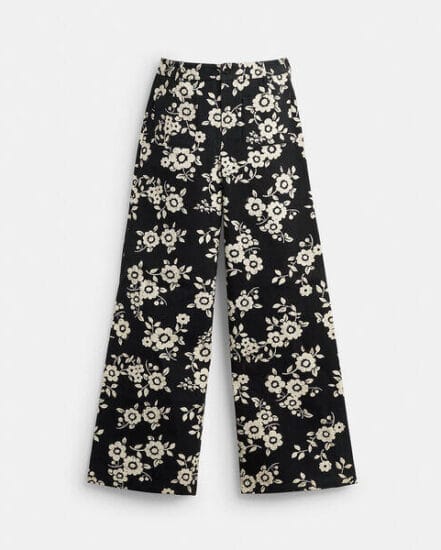 Fashion 4 Coach Floral Printed Pants In Regenerative Cotton
