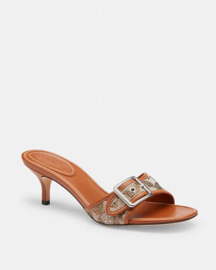 Fashion 4 Coach Margot Sandal In Crystal Signature Jacquard