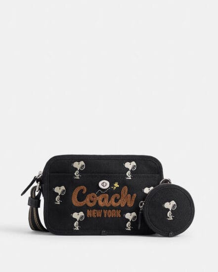 Fashion 4 Coach Coach X Peanuts Cargo Camera Bag With Snoopy Print