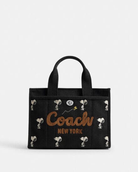 Fashion 4 Coach Coach X Peanuts Snoopy Embroidered Cargo Tote 26