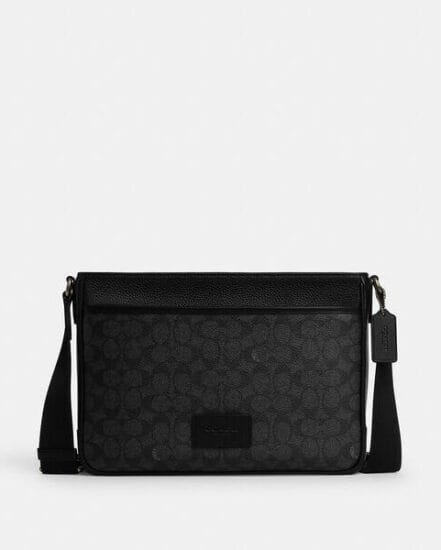 Fashion 4 Coach District Crossbody Bag In Signature Canvas