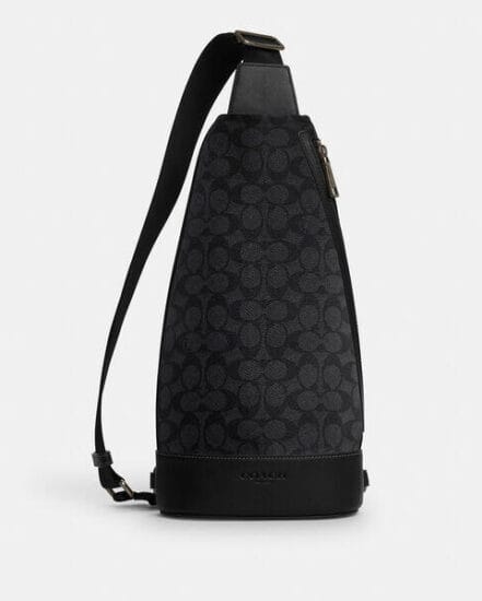 Fashion 4 Coach Dominic Sling Pack In Signature Canvas