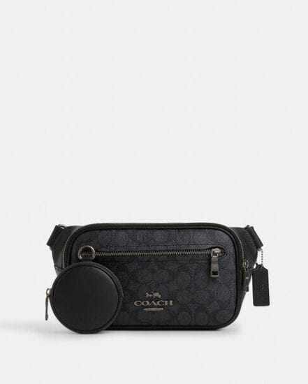 Fashion 4 Coach Elias Belt Bag In Signature Canvas