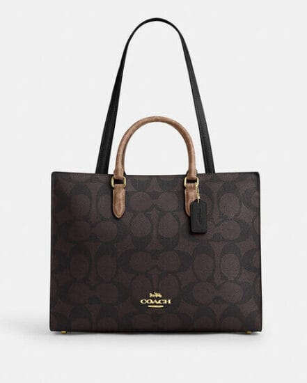 Fashion 4 Coach Maggie Tote Bag In Blocked Signature Canvas