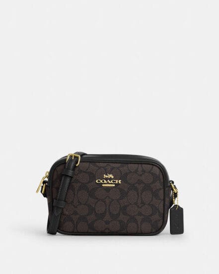 Fashion 4 Coach Mini Jamie Camera Bag In Signature Canvas