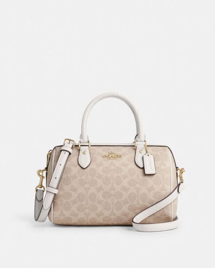 Fashion 4 Coach Rowan Satchel Bag In Signature Canvas