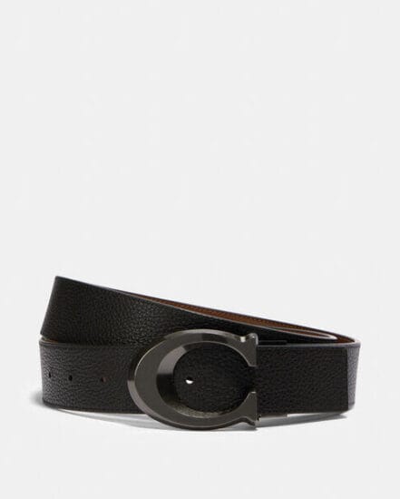 Fashion 4 Coach Signature Buckle Cut To Size Reversible Belt