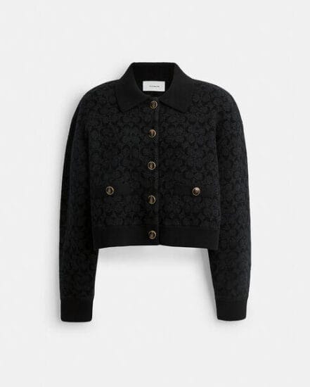 Fashion 4 Coach Signature Cropped Cardigan