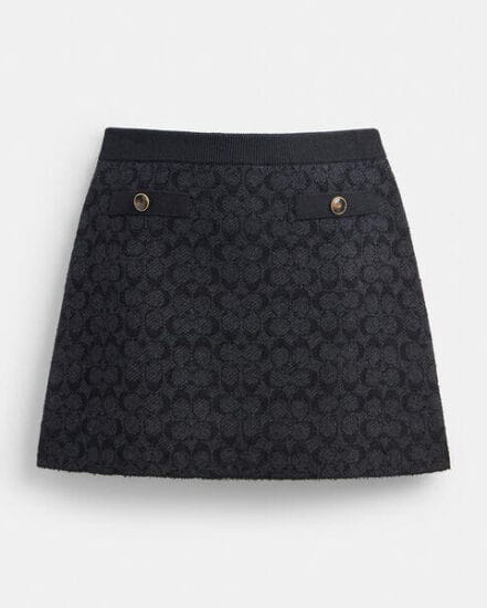 Fashion 4 Coach Signature Knit Skirt