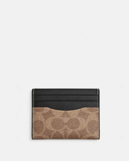 Fashion 4 Coach Slim Id Card Case In Signature Canvas