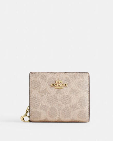 Fashion 4 Coach Snap Wallet In Signature Canvas