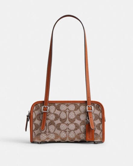 Fashion 4 Coach Swing Zip Bag 20 In Crystal Signature Jacquard
