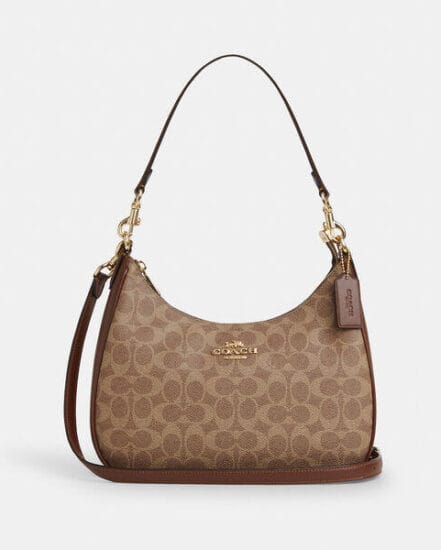Fashion 4 Coach Teri Hobo Bag In Signature Canvas