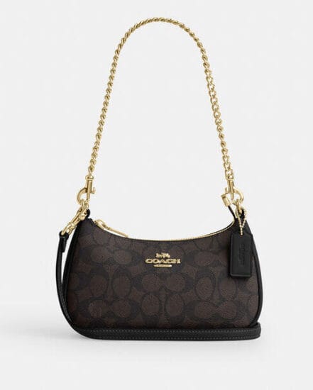 Fashion 4 Coach Teri Mini Crossbody Bag In Signature Canvas