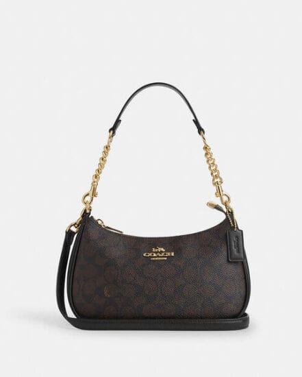 Fashion 4 Coach Teri Shoulder Bag In Signature Canvas
