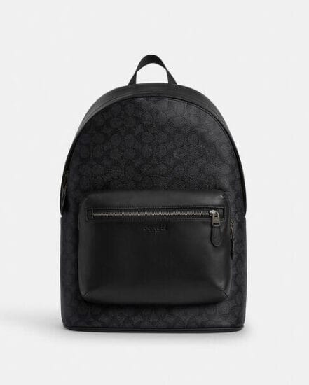 Fashion 4 Coach West Backpack In Signature Canvas