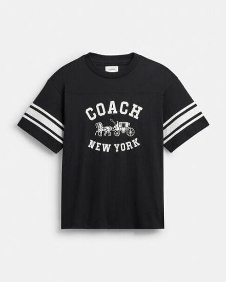 Fashion 4 Coach Horse And Carriage Relaxed T Shirt In Organic Cotton