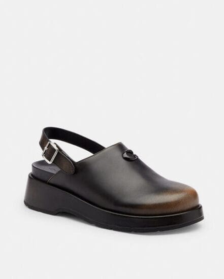 Fashion 4 Coach Sculpted C Platform Clog In Loved Leather