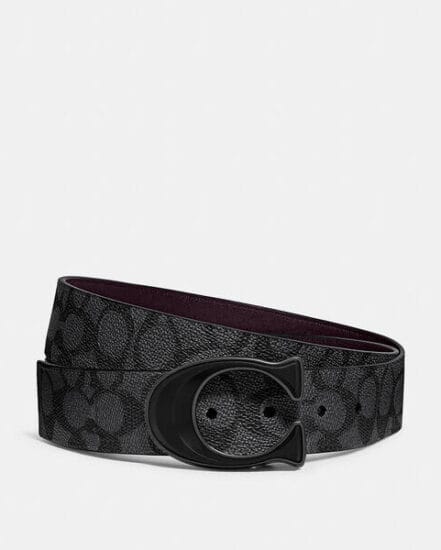 Fashion 4 Coach Signature Buckle Cut To Size Reversible Belt