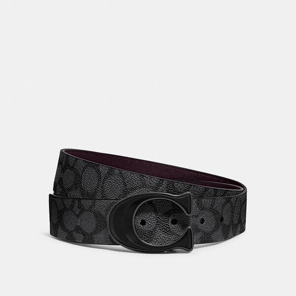 Fashion 4 Coach Signature Buckle Cut To Size Reversible Belt