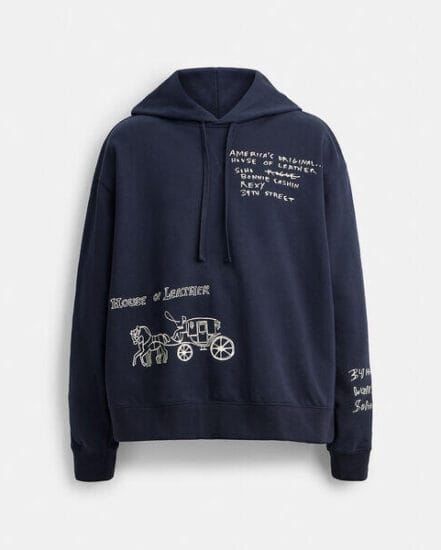 Fashion 4 Coach Sketch Horse And Carriage Relaxed Hoodie