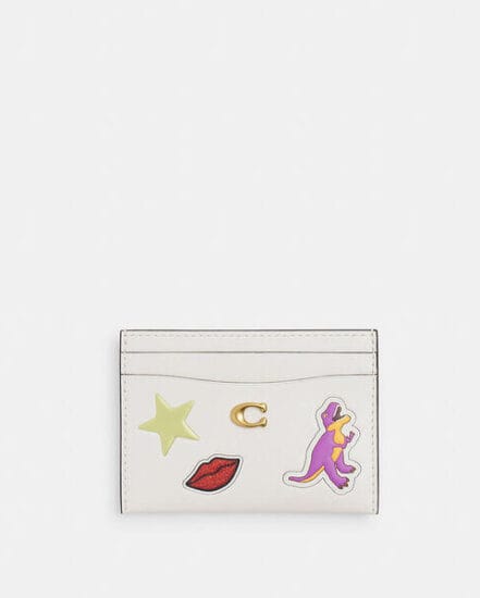 Fashion 4 Coach Essential Card Case With Sticker Print