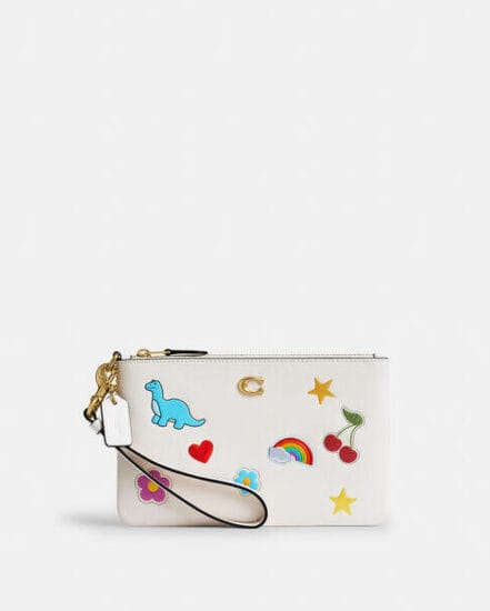 Fashion 4 Coach Essential Small Wristlet With Sticker Print