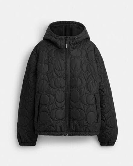 Fashion 4 Coach Quilted Signature Puffer Jacket In Recycled Polyester